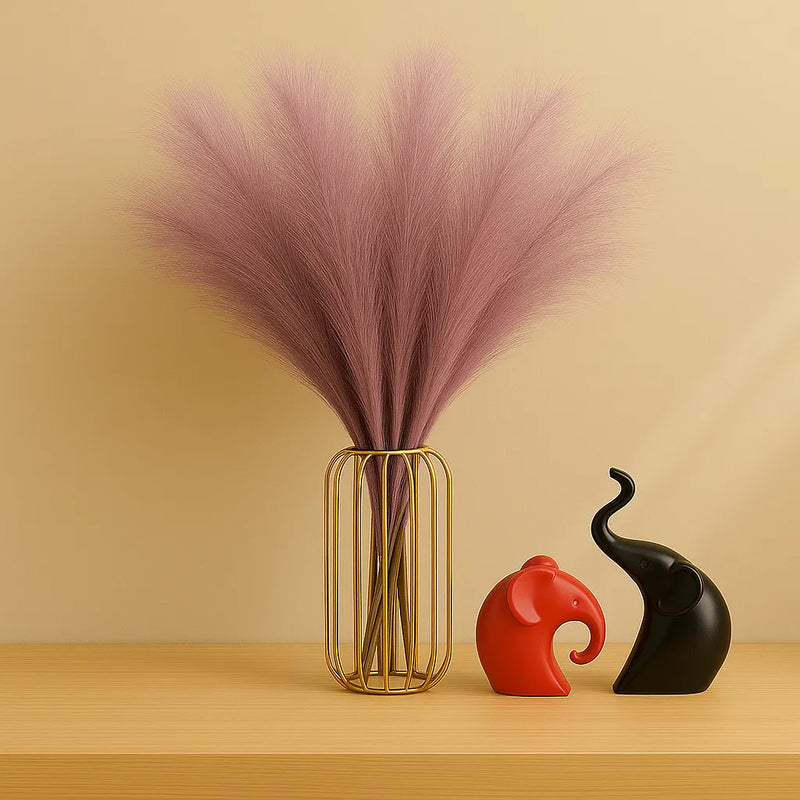 Capim-dos-Pampas Artificial 10 Hastes - Jardinista