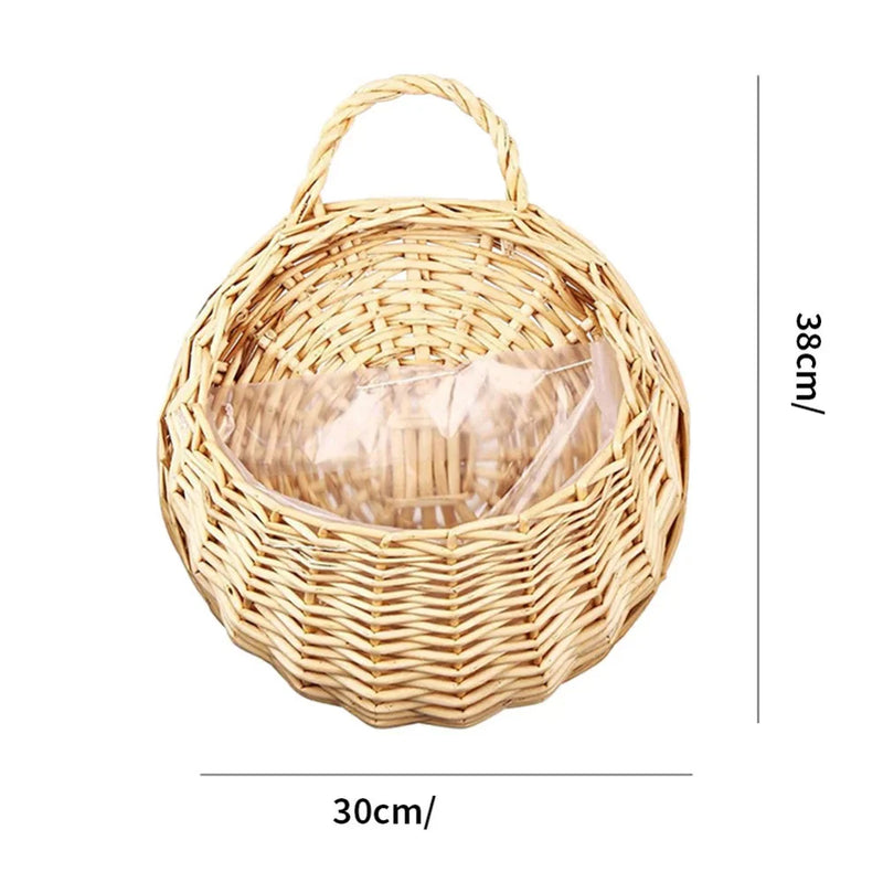 Cesto de Vime para Parede com Suporte - Jardinista