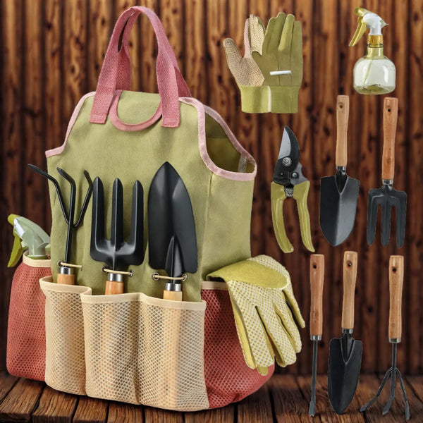 Kit Completo de Ferramentas de Jardinagem com Bolsa - Loja do Jardinista