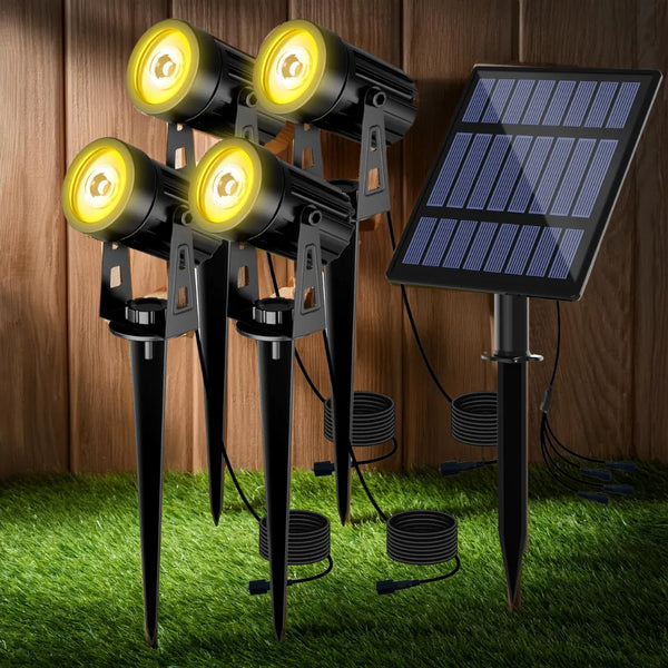 Luminária Solar Espeto LED e RGB para Jardim - Loja do Jardinista