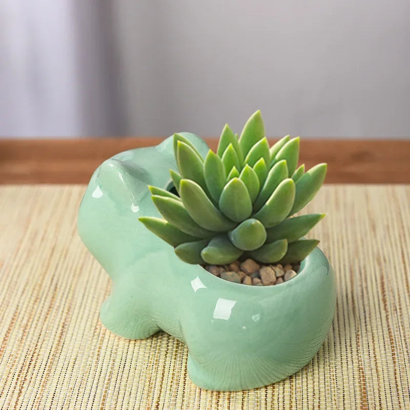 Mini Vaso de Cerâmica com Dreno - Jardinista