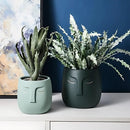 Vaso de Cerâmica Rosto Abstrato (Sleeping Face) - Loja do Jardinista