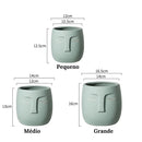 Vaso de Cerâmica Rosto Abstrato (Sleeping Face) - Loja do Jardinista