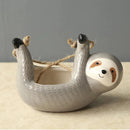 Vaso de Cerâmica Suspenso Bicho-Preguiça - Loja do Jardinista