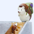 Vaso de Resina Família Ouriço e Coelho (Animal Secret Home) – Loja do Jardinista