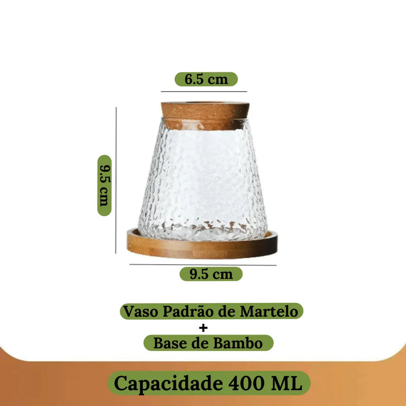 Vaso de Vidro Vulcânico – Loja do Jardinista