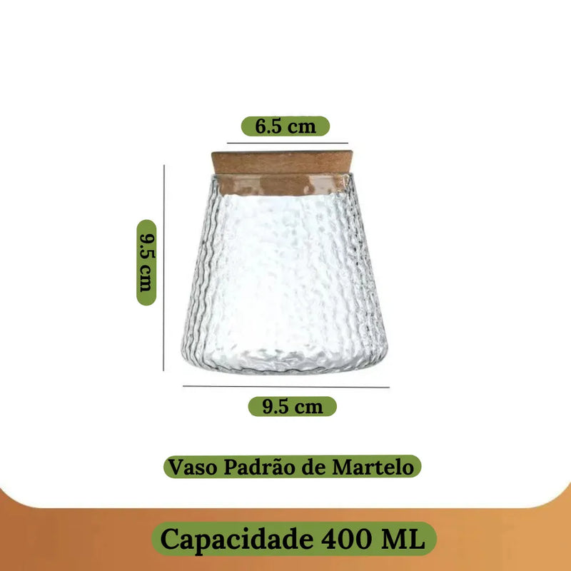 Vaso de Vidro Vulcânico – Loja do Jardinista