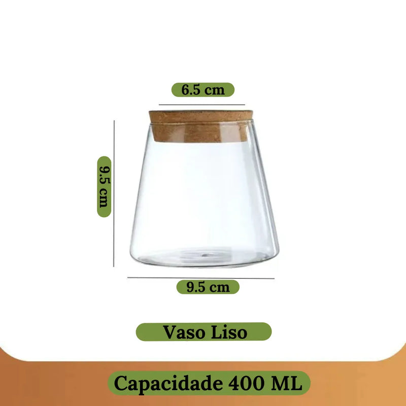 Vaso de Vidro Vulcânico – Loja do Jardinista