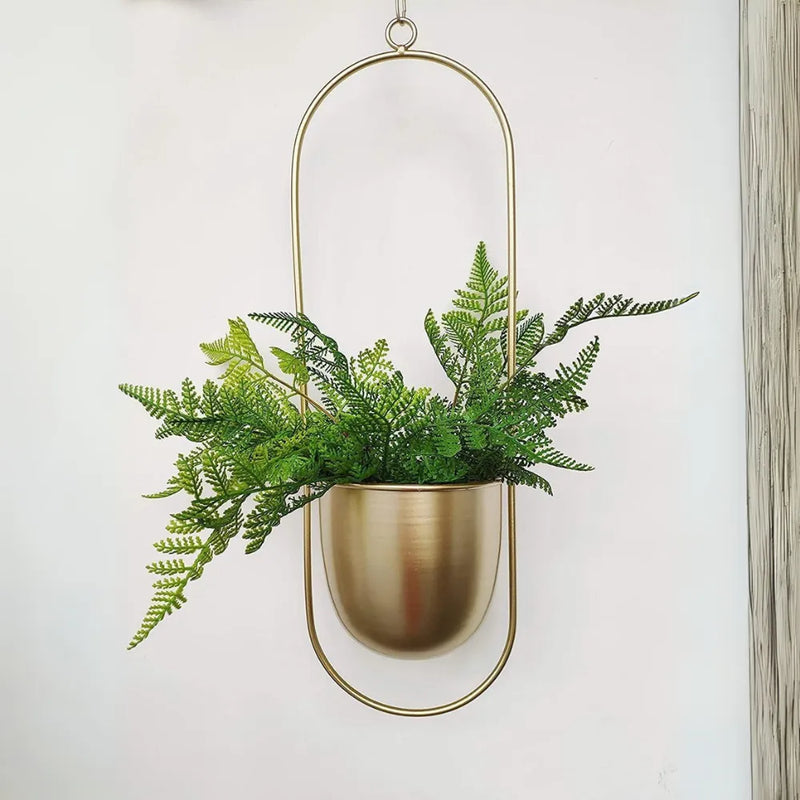 Vaso de Ferro Suspenso Nórdico (Halo) – Loja do Jardinista