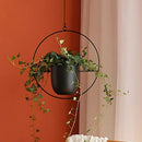 Vaso de Ferro Suspenso Nórdico (Halo) – Loja do Jardinista