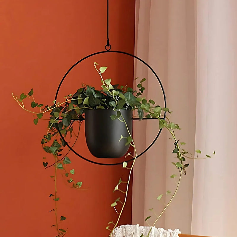Vaso de Ferro Suspenso Nórdico (Halo) – Loja do Jardinista